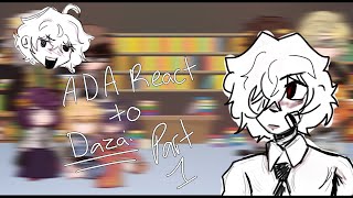 ADA react to Dazai OsamuBSDGACHAMERRY CHRISTMASPART 1 [upl. by Maidel202]