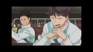 Iwaizumi saying quotOikawaquot and Oikawa saying quotIwachanquot [upl. by Akimas]