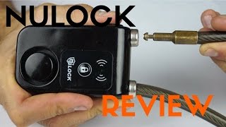 Preventing bike theft with an alarmed bike lock  Nulock Review [upl. by Roland131]