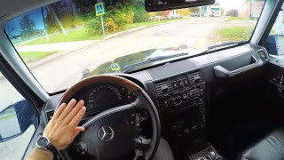 2004 Mercedes Benz G Class 40TD  POV Test Drive acceleration 0100 [upl. by Soiritos639]