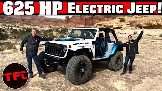 I OffRoad The Fully Electric Wrangler Magneto 20 Is This The Future Of Jeep [upl. by Sorcim]