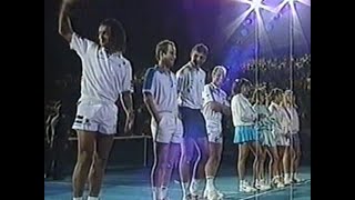 Graf vs Noah 1992 McEnroe Tauziat Capriati Ivanišević Muster Stafford US Broadcast TENNIS PARIS [upl. by Ener]