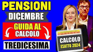 PENSIONI TREDICESIMA 2024 👉 GUIDA AL CALCOLO CON NUOVE CIFRE RIVALUTATE ECCO QUANTO VI SPETTA💰 [upl. by Maker707]