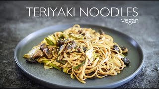 Teriyaki Noodles Recipe  EASY Japanese inspired Udon [upl. by Nyer368]