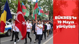 19 Mayısta Bükreş caddelerinde Türkler bahar yürüyüşü yaptı [upl. by Lalitta]