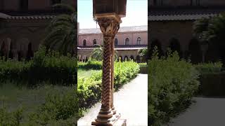 🇮🇹 Cloister of Santa Maria La Nuova Monreale 🇮🇹 ❤️‍🔥travelvlog monreale palermo italy sicilia [upl. by Ugo741]