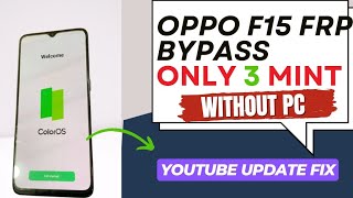 Oppo f15 frp bypass 2024 just 3 mint without pc fix all errors [upl. by Hannahoj]