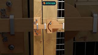 Clever Wooden Gear Door Latch [upl. by Sleinad321]