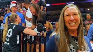 KATE MARTIN REUNITES WITH HER MIDDLE SCHOOL BASKETBALL COACH “HER WORK ETHIC GOT HER HERE” [upl. by Maon]