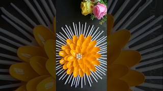 Beautiful wall hanging craft idea with plastic chammach new style wall hanging [upl. by Caressa]