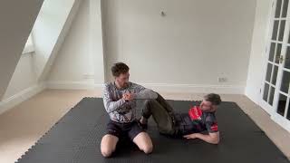 Lesson 4  Mount Americana Head and Arm Choke Back Take [upl. by Lleunamme]