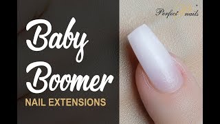 ♡ Easy amp Perfect Baby Boomer Nail Extensions [upl. by Yeltnerb788]