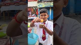 Golgappa Eating 😍 Champsshorts streetfood food [upl. by Nauq]