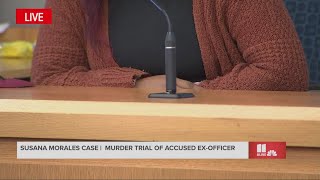 ExGeorgia officer on trial in 16yearolds deaths former girlfriend on stand in court [upl. by Niwri]