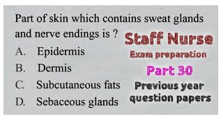 Nursing exam questions and answers previous years staff nurse question papers [upl. by Triny]