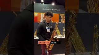 Exclusive big bell tenor saxophone  Château Chambord 50 Series CTS50C NAMM show shorts [upl. by Ermey120]