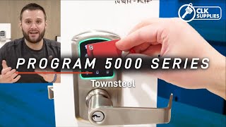 Locksmithing 101  Programming Demo On The 5000 Series TownSteel Electronic Locks [upl. by Yrruc]