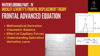 Frontal Advanced Equation  Waterflooding  Frontal Displacement Theory [upl. by Kragh]