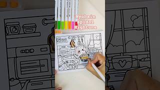 Nyobain Spidol Hightune colorwithme adultcoloring coloring spidolhightune artmarker brushpen [upl. by Tlok]