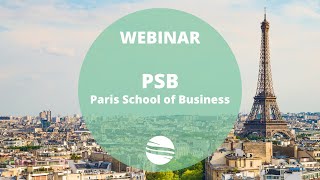 Webinar Studér på PSB Paris School of Business via Studysea okt 24 [upl. by Ycnaffit595]