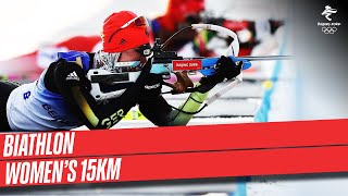 Biathlon  Womens 15km  Full Replay  Beijing2022 [upl. by Enicul]