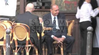 Former French President Jacques Chirac chilling at La Palette restaurant [upl. by Atnauq931]