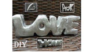 DIY Deko Schriftzug aus Schaumstoff  deco letters made out of foam material [upl. by Legin]