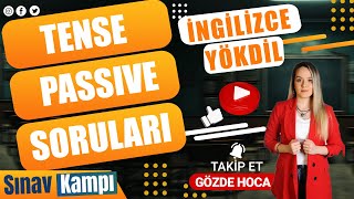 İNGİLİZCE TENSE PASSIVE MODAL SORU ÇÖZÜMÜ I GÖZDE HOCA [upl. by Lola]