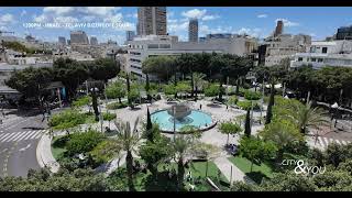 Dizengoff Square 1200PM  Israel Tel Aviv  Real Visuals amp Sounds  Meditation Healing Focus Study [upl. by Thamora]