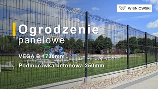 Ogrodzenie panelowe 3D Wiśniowski z podmurówką betonową — dostawa realizacja OLBUD Straszyn [upl. by Ailongam319]