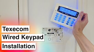 Installing a Texecom Premier Elite Flush Mount Keypad [upl. by Kylynn545]