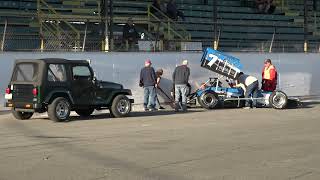 Otto Sitterly spins in practice at Oswego Speedway May 31 2024 [upl. by Ynej]