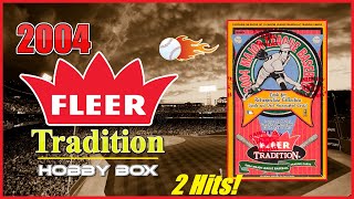 2004 Fleer Tradition Baseball Card Hobby Box Break 2 Hits [upl. by Thurmann]