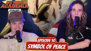 ALLMIGHT VS ALL FOR ONE  My Hero Academia Season 3 Reaction  Ep 10 quotSymbol of Peacequot [upl. by Tavia]