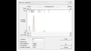 Lecture6Hyperchem Calculating UVVis Spectrum [upl. by Dnalloh]