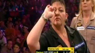 Darts Ladies World Championship 2013 Quarter Final Gulliver vs Gore [upl. by Breskin]