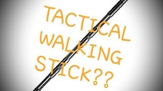 Amazon tactical walking stick review [upl. by Paymar632]