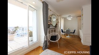 Rue Mademoiselle  Paris 15  56 sqm  22 sqm terrace  1BR  furnished [upl. by Howarth250]