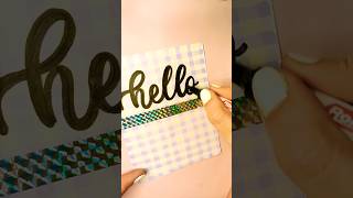 November Calligraphy  A Modern Calligraphy Tutorial🌻🤍shorts ytshorts [upl. by Feola]