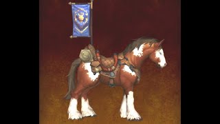 Arathi Highlands Warfront Mount Highland Mustang Alliance Mount BFA WoW Retail Dragonflight [upl. by Goeger]