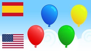 La Canción de Los Globos ¡En Español e Inglés ♫ Aprende Colores en Inglés ♫ Plim Plim [upl. by Pizor]