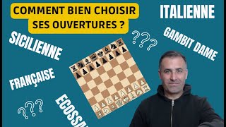 Comment BIEN choisir ses OUVERTURES aux échecs [upl. by Sherlocke]