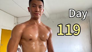 Explosive pushups builds core and shoulder strengthworkout daily day 119 workout [upl. by Yuzik414]