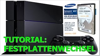 PS4 2TB Festplatte wechselnSichern von Speicherständendeutsch ALMO [upl. by Anuahs]