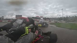 Onboard PreFinal Rotax Max Senior  Genk round 6  Dutch Rotax Max Challenge 2023 [upl. by Aicilanna941]