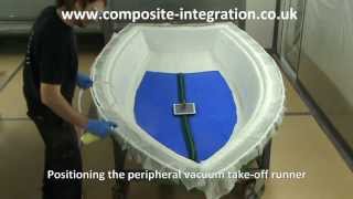 Resin Infusion of 3m Dinghy using Ciject Equipment [upl. by Isak568]