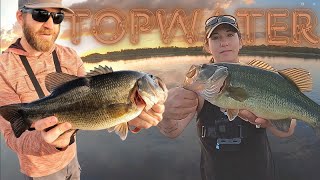 TOPWATER ACTION and Made Up Fishing Songs [upl. by Columbine698]