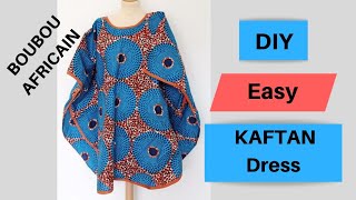 DIY Coudre un BOUBOU AFRICAIN FEMME WAX [upl. by Norty]