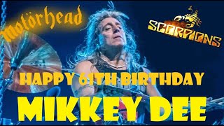 Happy 61st Birthday Mikkey Dee [upl. by Trinee]