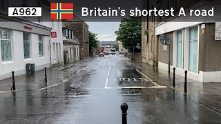 Walking Britains shortest A road Castle Street Kirkwall [upl. by Nimzaj845]